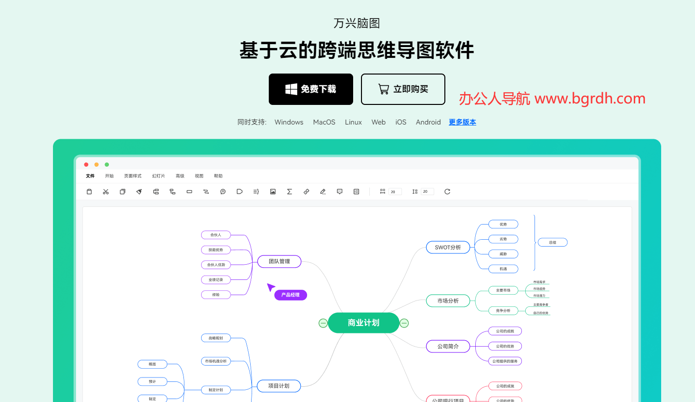 万兴脑图插图 万兴脑图