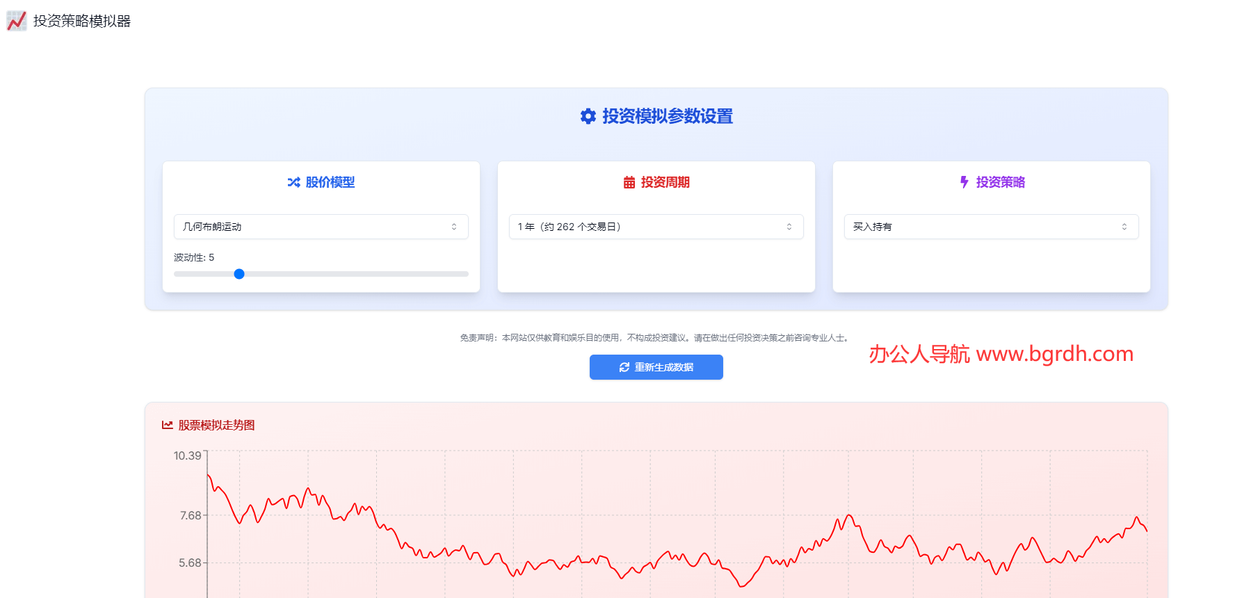 投资策略模拟器插图 投资策略模拟器