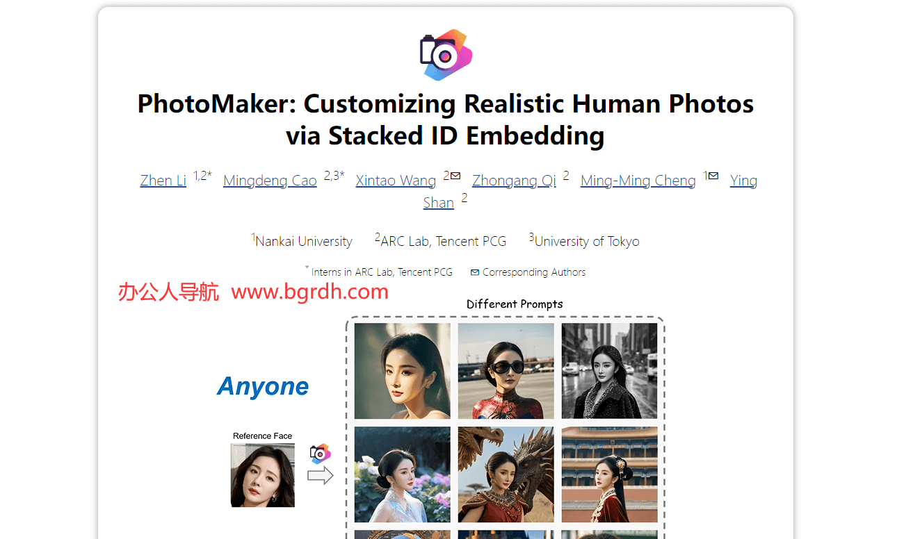 PhotoMaker插图 PhotoMaker